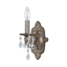 Load image into Gallery viewer, Paris Market Crystal Wall Light in Venetian Bronze (Hand Cut Crystal/Swarovski Spectra Crystal/Swarovski Strass Crystal/1-Light).
