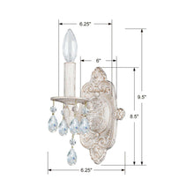 Load image into Gallery viewer, Paris Market Crystal Wall Light - line drawing.
