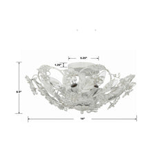 Load image into Gallery viewer, Paris Market Semi Flush Mount Ceiling Light - line drawing.
