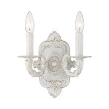 Load image into Gallery viewer, Paris Market Wall Light in Antique White (2-Light).
