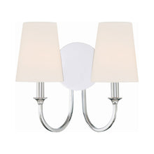 Load image into Gallery viewer, Payton Wall Light in Polished Chrome (2-Light).
