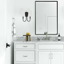 Load image into Gallery viewer, Payton Wall Light in bathroom.
