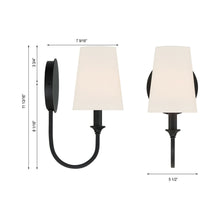 Load image into Gallery viewer, Payton Wall Light - line drawing.
