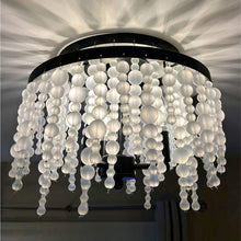 Load image into Gallery viewer, Poppy Semi Flush Mount Ceiling Light in Detail.
