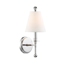 Load image into Gallery viewer, Riverdale Wall Light in Polished Nickel (1-Light).
