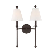 Load image into Gallery viewer, Riverdale Wall Light in Dark Bronze (2-Light).
