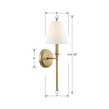 Load image into Gallery viewer, Riverdale Wall Light - line drawing.
