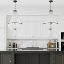 Load image into Gallery viewer, Rylee Crystal Chandelier in kitchen.
