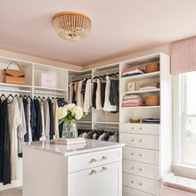 Load image into Gallery viewer, Rylee Flush Mount Ceiling Light in changing room.
