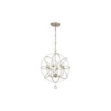 Load image into Gallery viewer, Solaris Chandelier in Olde Silver (Small).
