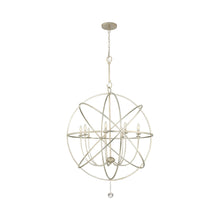 Load image into Gallery viewer, Solaris Chandelier in Olde Silver (Large).

