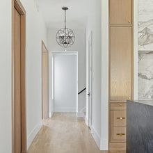 Load image into Gallery viewer, Solaris Chandelier in hallway.
