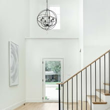 Load image into Gallery viewer, Solaris Chandelier in hallway.
