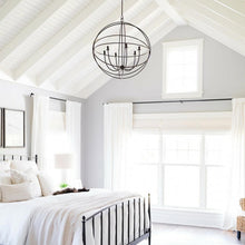 Load image into Gallery viewer, Solaris Chandelier in bedroom.
