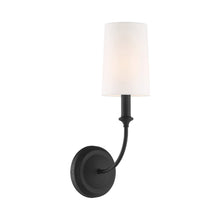 Load image into Gallery viewer, Sylvan Vanity Wall Light in Black Forged (1-Light).

