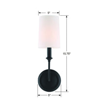 Load image into Gallery viewer, Sylvan Vanity Wall Light - line drawing.
