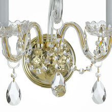 Load image into Gallery viewer, Traditional Crystal Wall Light in Detail.
