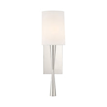 Load image into Gallery viewer, Trenton Wall Light in Polished Nickel.

