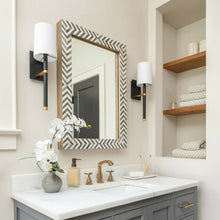Load image into Gallery viewer, Weston Wall Light in bathroom.
