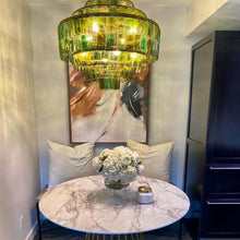 Load image into Gallery viewer, Sommelier Chandelier in living room.
