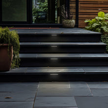 Load image into Gallery viewer, Contour Hardscape LED Step Light in Outside Area.
