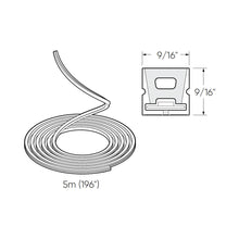 Load image into Gallery viewer, Flex Outdoor LED Neon Tape Light - line drawing.
