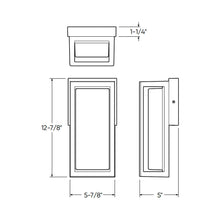 Load image into Gallery viewer, Frame Outdoor LED Wall Light - line drawing.
