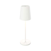 Load image into Gallery viewer, Glam Outdoor LED Rechargeable Table Lamp in White.
