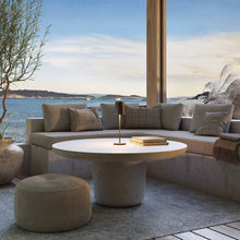 Load image into Gallery viewer, Glam Outdoor LED Rechargeable Table Lamp in Outside Area.
