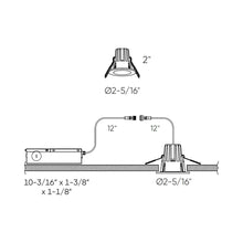 Load image into Gallery viewer, Element Indoor/Outdoor LED Recessed Light - line drawing.
