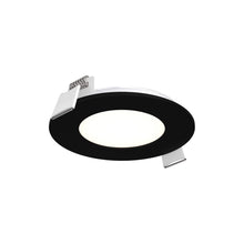Load image into Gallery viewer, Excel CCT LED Recessed Panel Light in Black (Round/Small).
