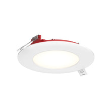 Load image into Gallery viewer, Excel CCT LED Recessed Panel Light in White (Round/Fire Rated/Medium).
