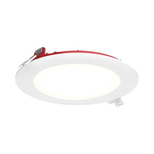 Load image into Gallery viewer, Excel CCT LED Recessed Panel Light in White (Round/Fire RatedX-Large).
