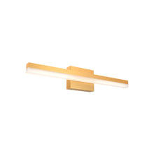 Load image into Gallery viewer, Lyra LED Bath Vanity Light in Gold (Small).
