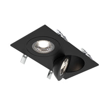 Load image into Gallery viewer, Pivot LED Gimble Recessed Light in Black (Small/Double).
