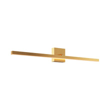 Load image into Gallery viewer, Portrait LED Vanity Wall Light in Gold (36.25-Inch).
