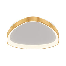 Load image into Gallery viewer, Pyra LED Flush Mount Ceiling Light in Gold.
