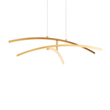 Load image into Gallery viewer, Sway LED Pendant Light in Gold.
