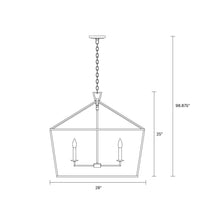 Load image into Gallery viewer, Dianna Linear Pendant Light - line drawing.
