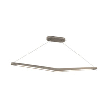Load image into Gallery viewer, Alleron LED Linear Pendant Light in Brushed Nickel.
