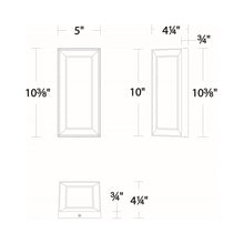 Load image into Gallery viewer, Argo Outdoor LED Wall Light - line drawing.
