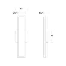 Load image into Gallery viewer, Bastone Outdoor LED Wall Light - line drawing.
