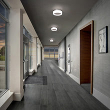 Load image into Gallery viewer, Bonham LED Flush Mount Ceiling Light in hallway.
