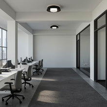 Load image into Gallery viewer, Chapeau LED Flush Mount Ceiling Light in office.
