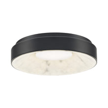 Load image into Gallery viewer, Crackle LED Flush Mount Ceiling Light in Black.
