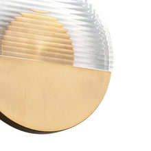 Load image into Gallery viewer, Crescent LED Wall Light in Detail.
