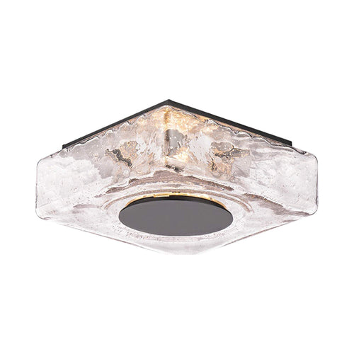 Cuboid Outdoor LED Flush Mount Ceiling Light.