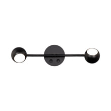Load image into Gallery viewer, Duplex LED Bed Task Light in Black (2-Light).
