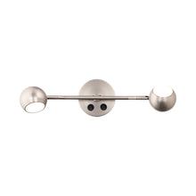 Load image into Gallery viewer, Duplex LED Bed Task Light in Brushed Nickel (2-Light).
