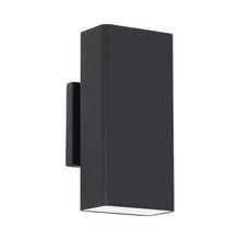 Load image into Gallery viewer, Edgey Outdoor LED Wall Light in Black.
